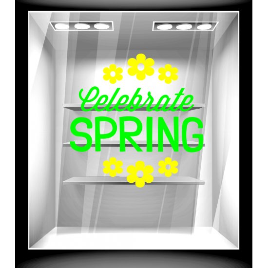 Αυτοκόλλητο βιτρίνας - Ανοιξιάτικο - Sales 16